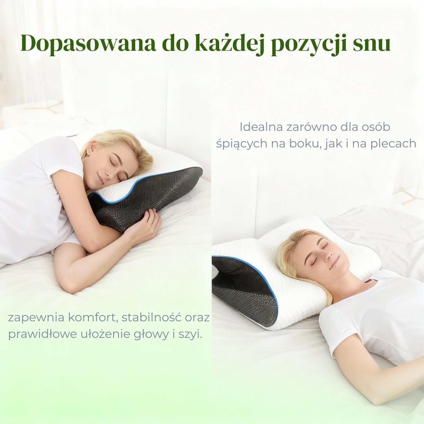 Poduszka Ortopedyczna na Ból Szyi i Pleców – LionCave™ Butterfly Comfort