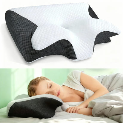 Poduszka Ortopedyczna na Ból Szyi i Pleców – LionCave™ Butterfly Comfort