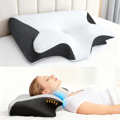 Poduszka Ortopedyczna na Ból Szyi i Pleców – LionCave™ Butterfly Comfort